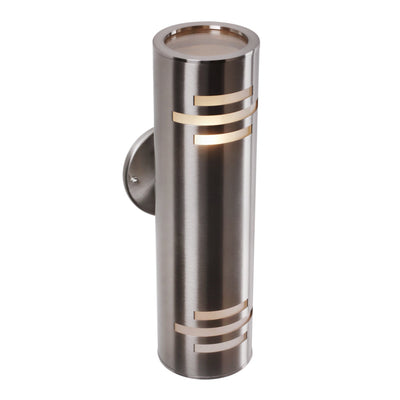 Dusk to Dawn Outdoor Cylinder 2 Way Up and Down Armed Sconce Model 668B/669B - LJ Lighting