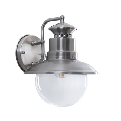 Outdoor Stainless Steel Bell Light with Clear Glass Shade Model C21 - LJ Lighting